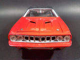 2005 Johnny Lightning 1971 Plymouth Barracuda 340 Four-Barrel Orange 1/18 Scale Die Cast Toy Model Muscle Car Vehicle - Treasure Valley Antiques & Collectibles