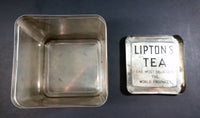 Vintage Lipton's Tea The Most Delicious The World Produces Asian Ladies Black & Gold Tin - Treasure Valley Antiques & Collectibles