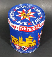 Vintage Haeberlein Metzger Nunnberg Fine Almond and "Elisen" Spiced Cakes Empty Sweets Tin - Made in Germany - Treasure Valley Antiques & Collectibles