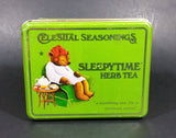 1982 Celestial Seasonings Sleepytime Herb Tea Empty Green Tin Container