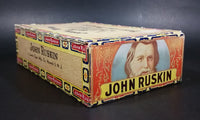 Vintage John Ruskin Best And Biggest I. Lewis Cigar Mfg. Co 6 cent 6¢ 50 Cigars Box - Factory C-248 Alabama - Treasure Valley Antiques & Collectibles
