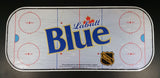 1998 Labatt Blue Beer NHL Ice Hockey Rink Shaped Large Tin Sign - Collectible Man Cave, Games Room, She Shed Decor - Treasure Valley Antiques & Collectibles