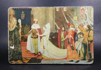 Rare Huntley & Palmers King Edward IV and His Queen, Elizabeth Woodville At Reading Abbey A.D. 1464 Biscuits Tin - Treasure Valley Antiques & Collectibles