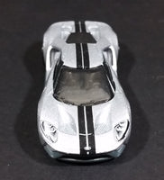 2017 Hot Wheels Nightburnerz 2017 Ford GT Silver Grey w/ Black Stripes Die Cast Toy Car Vehicle - Treasure Valley Antiques & Collectibles