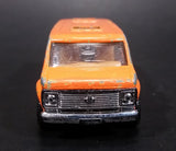 2007 Matchbox MBX Metal Chevy Van Orange Die Cast Toy Car Vehicle - Treasure Valley Antiques & Collectibles