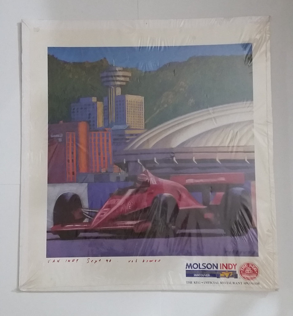 Rare 1990 Vancouver Molson Indy Racing Race Car Official Poster by Rob ...