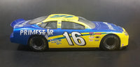 1998 Racing Champions Nascar #16 Ted Musgrave Primestar 1/24 Scale Ford Taurus Blue and Yellow Die Cast Model Toy Race Car Vehicle - Treasure Valley Antiques & Collectibles