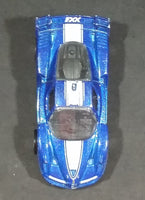 2013 Hot Wheels Ferrari FXX Blue with White Stripe Die Cast Toy Dream Car Vehicle - Treasure Valley Antiques & Collectibles