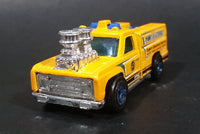2010 Hot Wheels City Works HW Electric Truck Rescue Ranger Dark Yellow Die Cast Toy Car Vehicle w/ Blown Motor - Treasure Valley Antiques & Collectibles