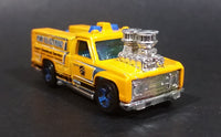 2010 Hot Wheels City Works HW Electric Truck Rescue Ranger Dark Yellow Die Cast Toy Car Vehicle w/ Blown Motor