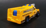 2010 Hot Wheels City Works HW Electric Truck Rescue Ranger Dark Yellow Die Cast Toy Car Vehicle w/ Blown Motor - Treasure Valley Antiques & Collectibles