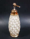 Donna Vista Lotion Dispenser - Faux Crystal Resin With Gold Look Highlights - Bathroom Decor - Treasure Valley Antiques & Collectibles