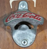 Vintage Coca-Cola Coke 5 ¢ Metal & Wooden Wall Mount Pop Bottle Opener - North Columbia Trading Company Enderby, B.C. - Treasure Valley Antiques & Collectibles
