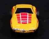 Rare Vintage Yatming Chevrolet Corvette Turbo Yellow Die Cast Toy Pullback Friction Car Vehicle - Treasure Valley Antiques & Collectibles