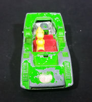 Rare Vintage 1972 United Features Syndicate Charlie Brown Snoopy Woodstock Green Aviva No. C2 Die Cast Toy Car Vehicle - Treasure Valley Antiques & Collectibles