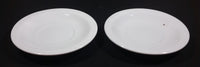 Set of 2 ALCAR Fine Porcelain White Tea Cup Saucer Plates - Treasure Valley Antiques & Collectibles