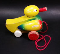 Vintage Wooden Duck Pull Toy - Treasure Valley Antiques & Collectibles