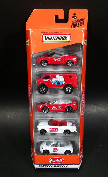 2000 Matchbox Coca-Cola Coke Brand Die Cast Toy Car Vehicles 5-Pack - New Sealed - Treasure Valley Antiques & Collectibles