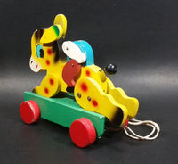 Vintage 1950s Pony/Horse Cowboy Wooden Pull Toy (He's lost his head) - Treasure Valley Antiques & Collectibles