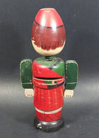 Vintage Wooden Soldier Nodder Bobble Head Coin Bank - Treasure Valley Antiques & Collectibles