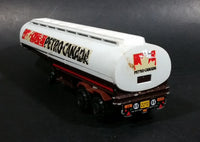 Vintage Majorette Petro Canada Gas Oil Fuel Tanker Semi Tractor Trailer White Die Cast Toy Vehicle - Treasure Valley Antiques & Collectibles