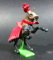 Vintage 1971 Britains Ltd Medieval Knight's Horse Red - Missing The Knight - Made in China - Treasure Valley Antiques & Collectibles