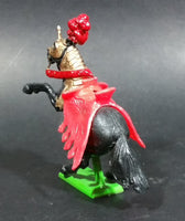 Vintage 1971 Britains Ltd Medieval Knight's Horse Red - Missing The Knight - Made in China - Treasure Valley Antiques & Collectibles