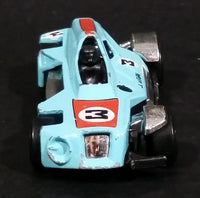 2006 Hot Wheels First Editions Med-Evil Light Blue Die Cast Toy Race Car Vehicle - Treasure Valley Antiques & Collectibles