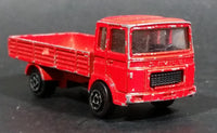 1980s Majorette Saviem Toy Truck Red Die Cast Toy Car Vehicle 1/100 Scale - Treasure Valley Antiques & Collectibles