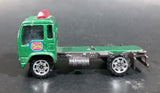 2000 Matchbox Isuzu Flatbed Towing Truck Green Die Cast Toy Car Vehicle - Rare Color - Flatbed Missing - Treasure Valley Antiques & Collectibles