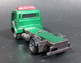 2000 Matchbox Isuzu Flatbed Towing Truck Green Die Cast Toy Car Vehicle - Rare Color - Flatbed Missing - Treasure Valley Antiques & Collectibles