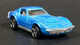 2009 Hot Wheels Dream Garage '69 Corvette Stingray Blue Die Cast Toy Muscle Car Vehicle