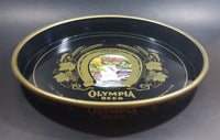 Vintage Olympia Beer "It's The Water" Round Dark Blue Waterfall Tumwater Beverage Good Luck Serving Tray - Treasure Valley Antiques & Collectibles