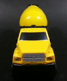 1990 Tonka CC-2571 Cement Mixer Truck Yellow Plastic Toy Car Construction Equipment Machinery Vehicle