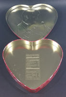 2002 Russell Stover Pink and Red Heart Shaped Elvis Presley Assorted Chocolates Tin Container - Treasure Valley Antiques & Collectibles