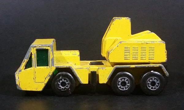 1976 Matchbox Superfast Lesney Products Yellow Crane Truck No. 49 - Made in England - Treasure Valley Antiques & Collectibles
