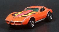 1980 Hot Wheels Chevrolet Corvette Stingray Orange Die Cast Toy Car Vehicle - Treasure Valley Antiques & Collectibles