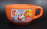 Rare 2006 Kellogg's Cereal Orange 16 oz Bowl with Handle - Houston Harvest Gift Products - Treasure Valley Antiques & Collectibles