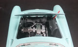 Vintage Burago 1957 Chevrolet Corvette Convertible Teal Aqua Blue 1/18 Scale Die Cast Model Toy Car Vehicle - Treasure Valley Antiques & Collectibles
