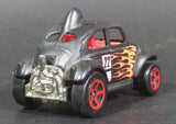 2002 Hot Wheels Baja Bug Volkswagen VW Beetle Matte Black w/ Flames Die Cast Toy Car Vehicle - Treasure Valley Antiques & Collectibles