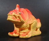 1983 Fisher Price Adventure People Alpha Stars Orange Yellow Alien Dinosaur Rubber Squeeze Toy Figure #34 Made in U.S.A. - Treasure Valley Antiques & Collectibles