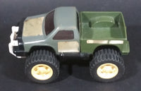 Vintage Tonka Grey and Army Green Combo Pull back Pickup Truck Made in Japan Pressed Steel Cab - Treasure Valley Antiques & Collectibles
