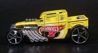 2014 Hot Wheels Scavenger Hunt 1/4 Bone Shaker Yellow Die Cast Toy Car Hot Rod Vehicle - Treasure Valley Antiques & Collectibles