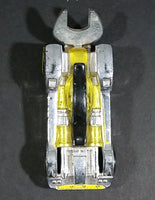 2010 Hot Wheels Tooligan Chrome Yellow Black Die Cast Toy Tool Wrench Car Vehicle - Treasure Valley Antiques & Collectibles