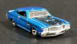 2010 Hot Wheels Muscle Mania '70 Buick GSX Dark Electric Blue Die Cast Toy Car Vehicle - Treasure Valley Antiques & Collectibles