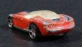 2007 Hot Wheels HW's Design Pony-Up Orange w/ Grey & Black Stripes Die Cast Toy Race Car Vehicle - Treasure Valley Antiques & Collectibles