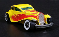 1986 Hot Wheels '37 Bugatti Yellow and Red Die Cast Toy Classic Luxury Car Vehicle - Treasure Valley Antiques & Collectibles