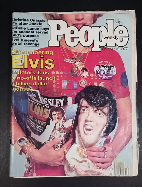 Vintage People Weekly Issue October 10, 1977 10/10/77 Elvis Presley, Evil Knievel Beverly Johnson - Treasure Valley Antiques & Collectibles