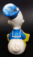 Vintage Walt Disney Productions Donald Duck Sitting in Sailor Outfit Rubber Squeeze Toy - Treasure Valley Antiques & Collectibles