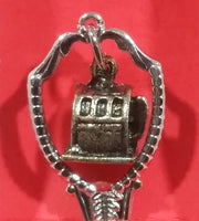 Reno, Nevada Slot Machine Collectible Decorative Souvenir Etched Metal Spoon - Treasure Valley Antiques & Collectibles